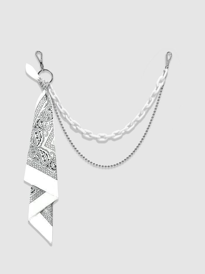 Hip-hop Style Pants Chain And Scarf