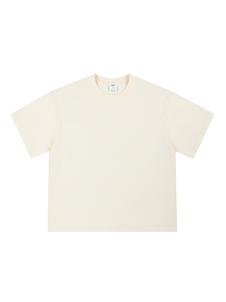 Loose Cropped Tops Short-sleeved Cotton T-shirt