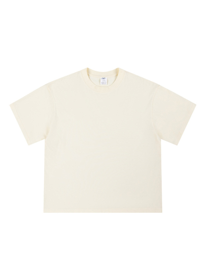 Loose Cropped Tops Short-sleeved Cotton T-shirt