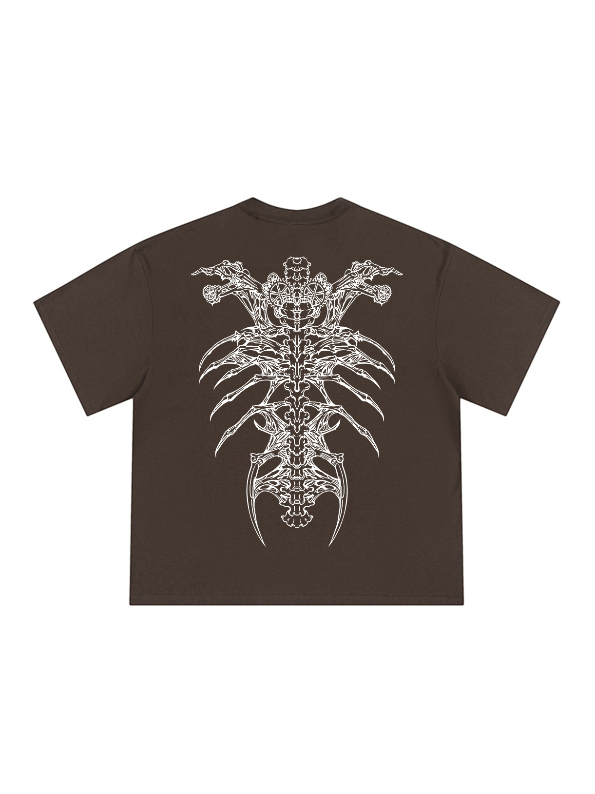 Insect Alien Loose Cropped Tops Short-sleeved Cotton T-shirt