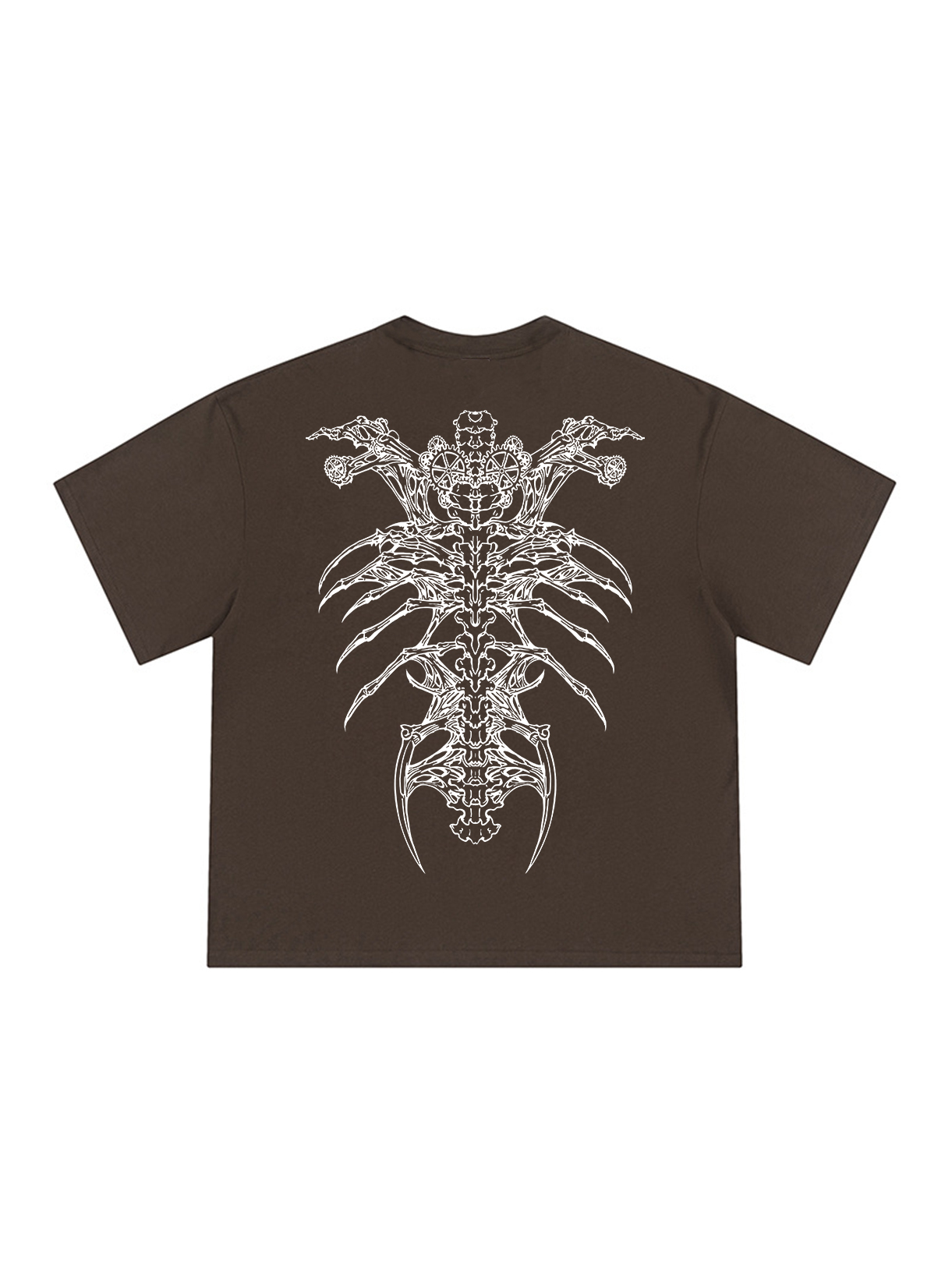 Insect Alien Loose Cropped Tops Short-sleeved Cotton T-shirt