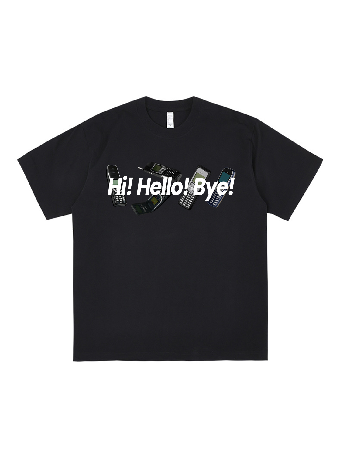 Make A Call Printed Short-sleeved Cotton T-shirt