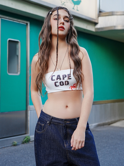 Cape Cod Printed Tube Top