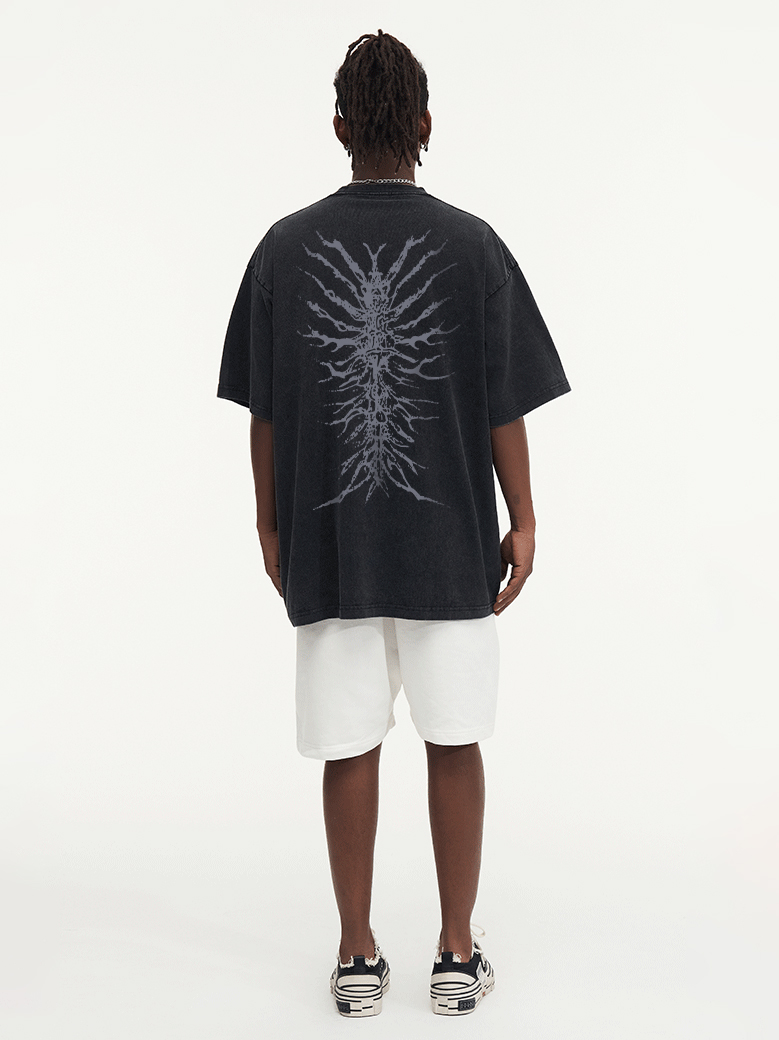 Dark Ghoul Printed Short-sleeved Cotton T-shirt