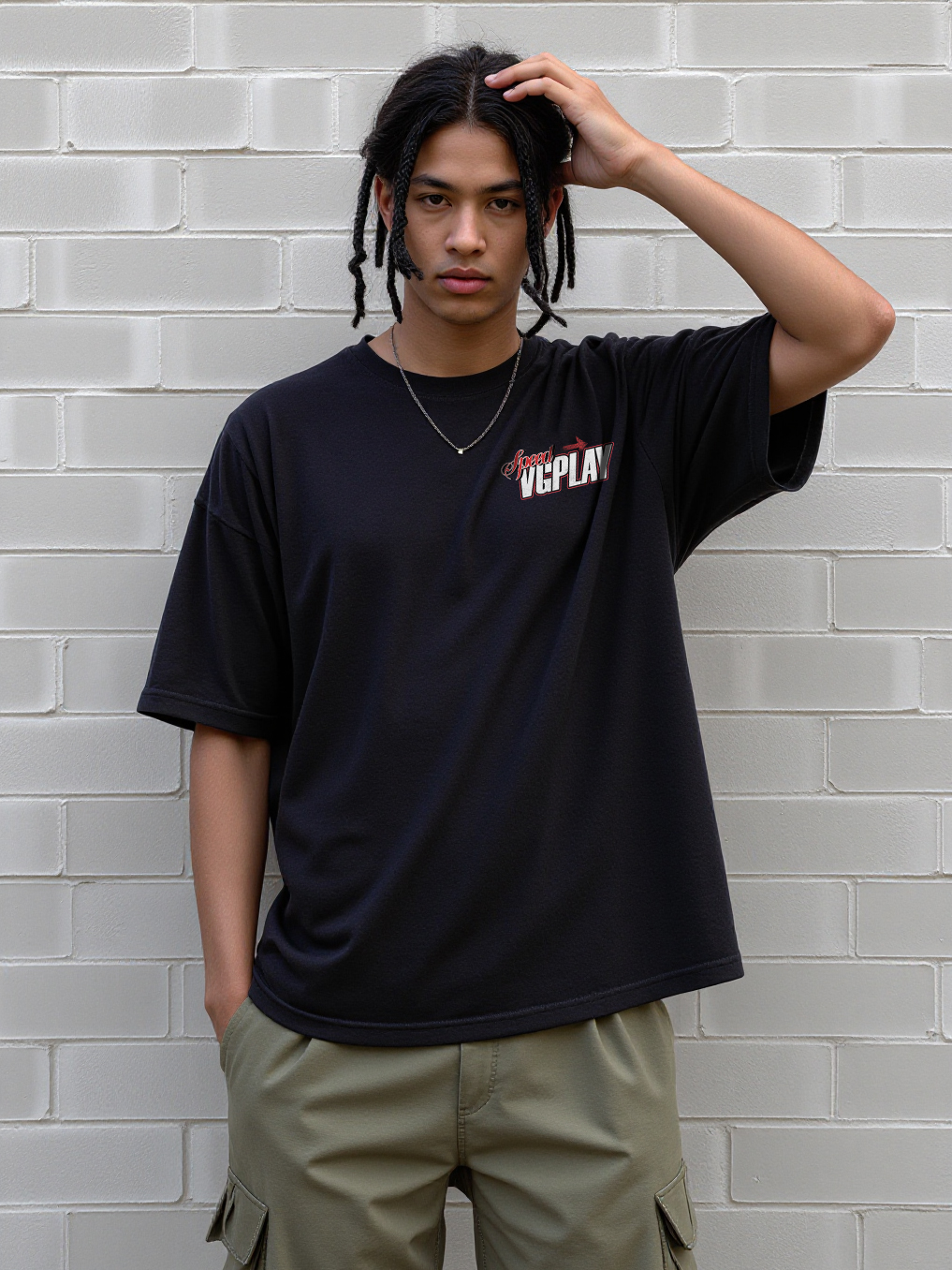 Racing For Dominance Printed Short-sleeved Cotton T-shirt