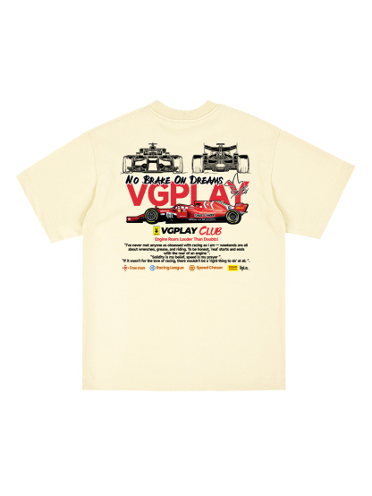 No Break On Dream Printed Short-sleeved Cotton T-shirt