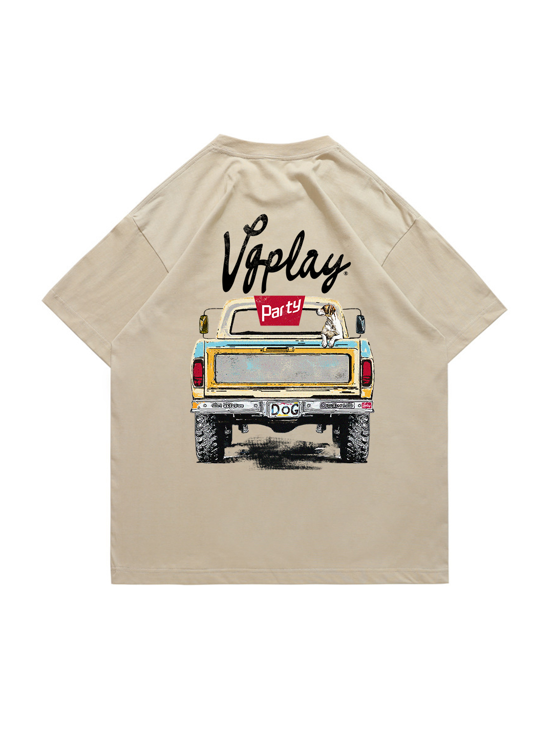 Pickup Truck Printed Short-sleeved Cotton T-shirt