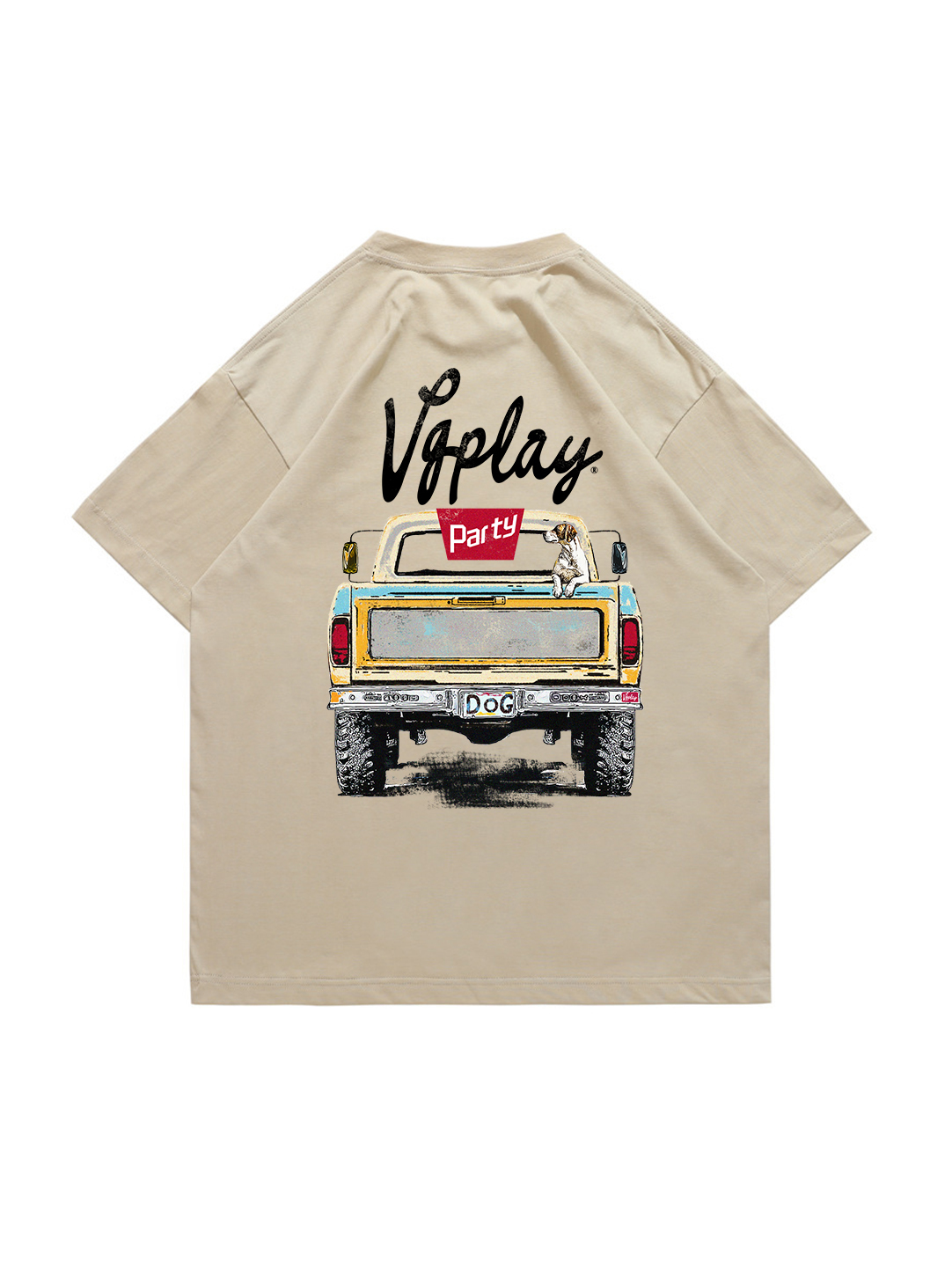 Pickup Truck Printed Short-sleeved Cotton T-shirt
