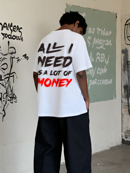 Protect The Bag Printed Short-sleeved Cotton T-shirt