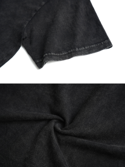 Distressed Skeleton Print Hip-Hop Streetwear T-Shirt