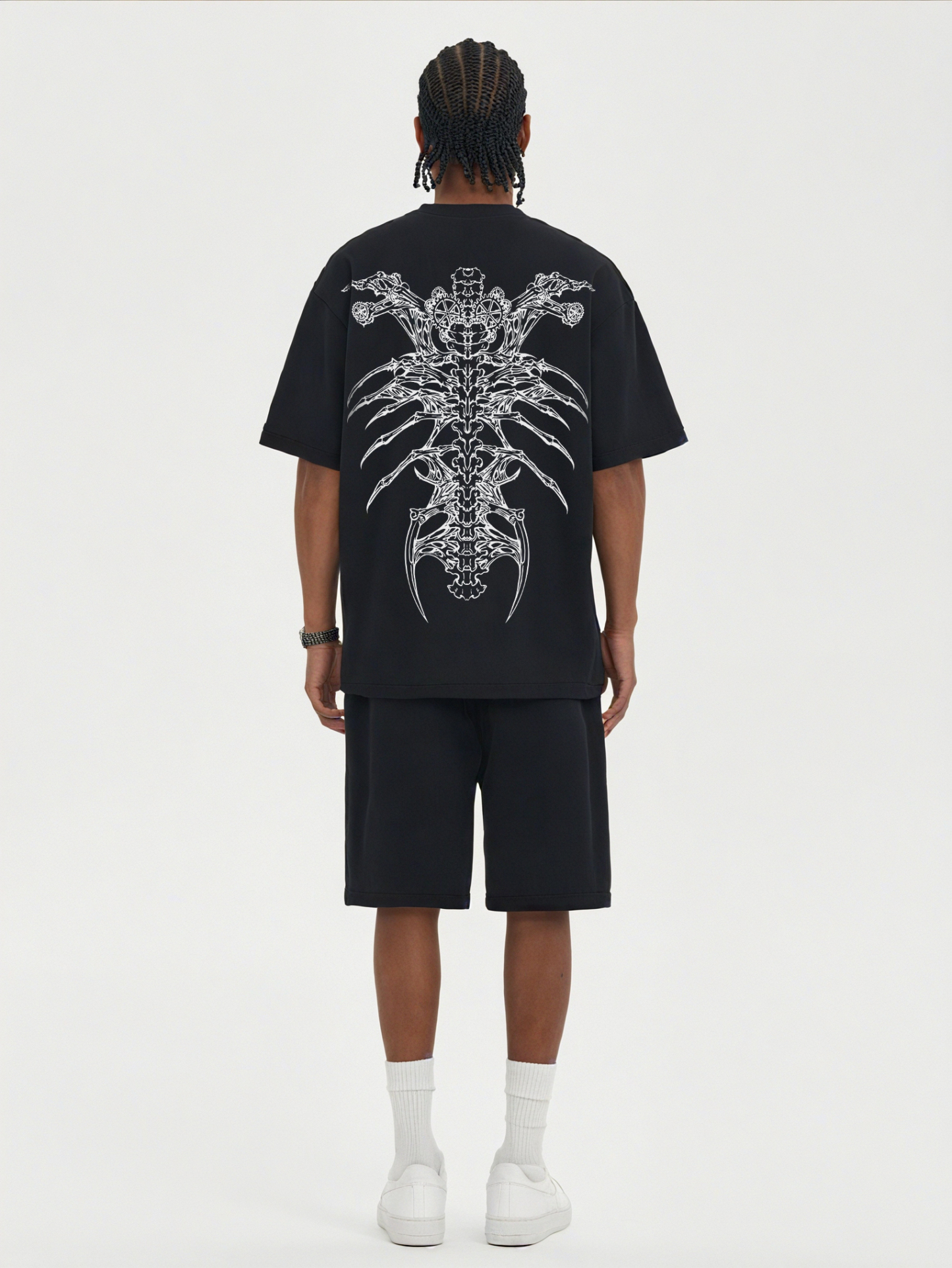 Insect Alien Loose Cropped Tops Short-sleeved Cotton T-shirt