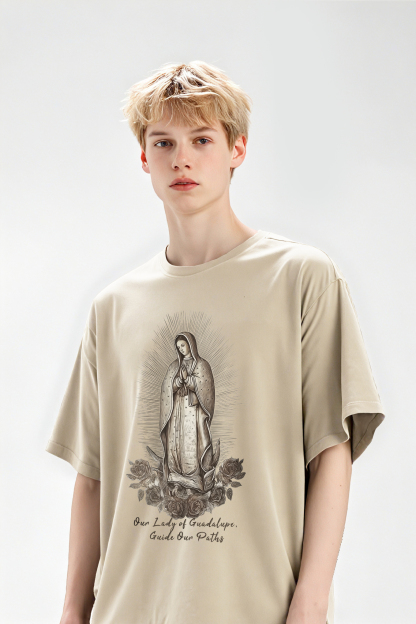 Guide Our Paths Printed Short-sleeved Cotton T-shirt