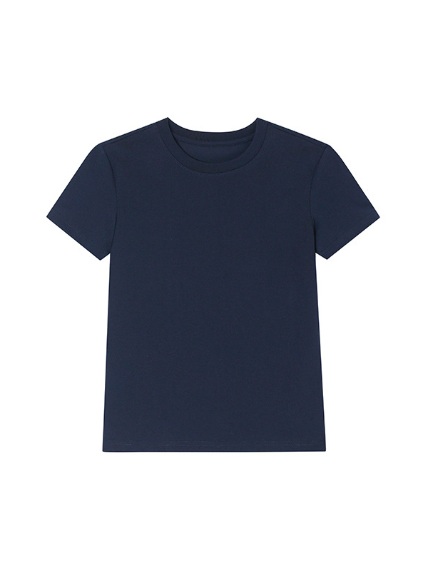 Basic Simple Straight Shoulder Short-sleeve T-shirt For Women