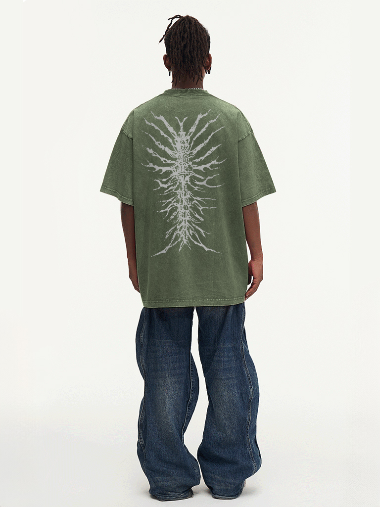 Dark Ghoul Printed Short-sleeved Cotton T-shirt