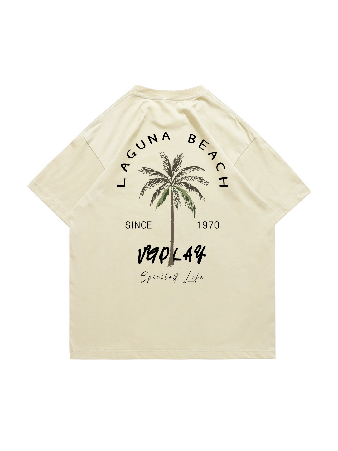 Laguna Beach Printed Short-sleeved Cotton T-shirt