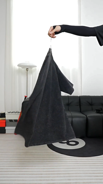 Distressed Skeleton Print Hip-Hop Streetwear T-Shirt