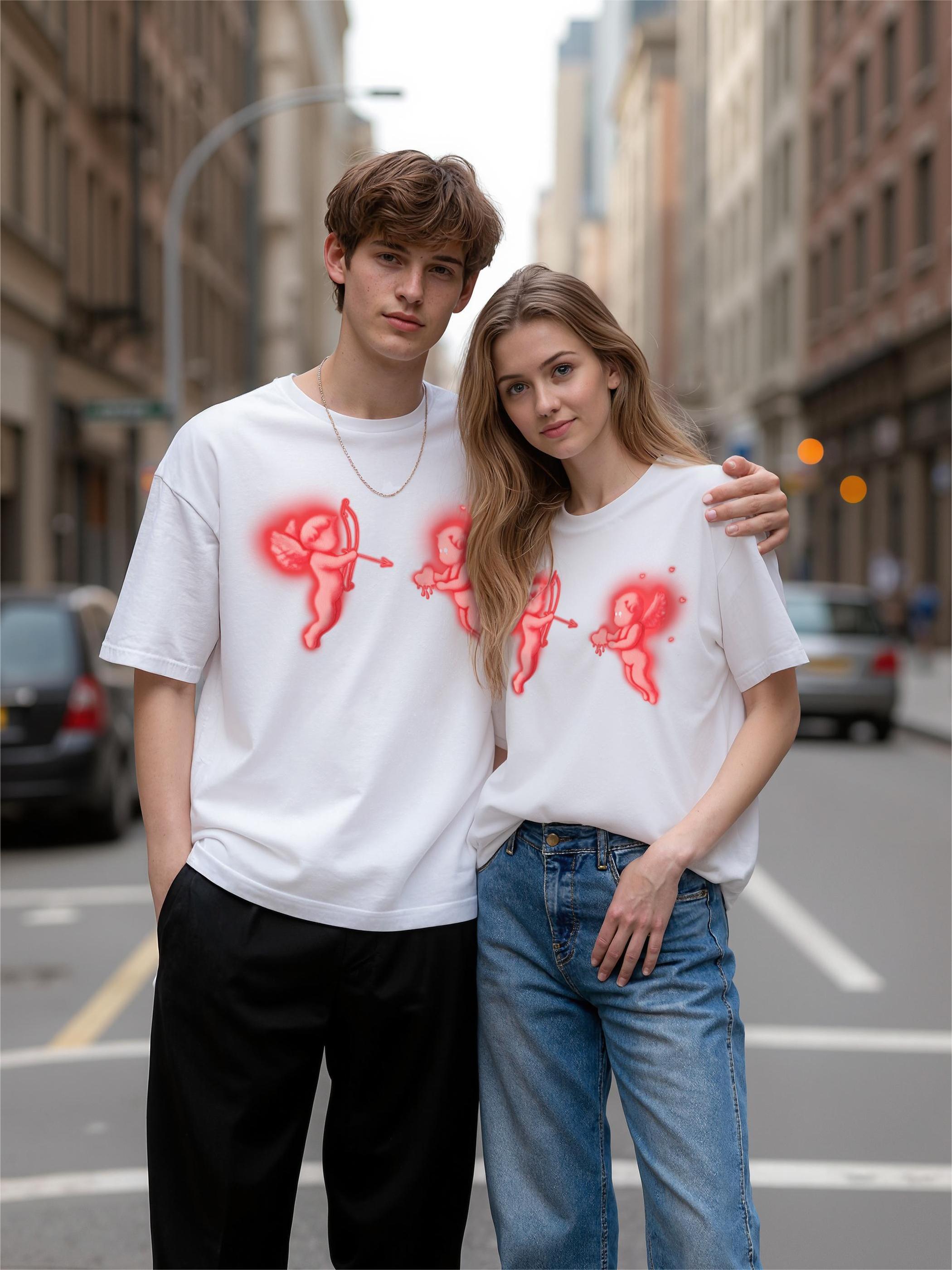 God’s Love Is Broken Printed Short-sleeved Cotton T-shirt