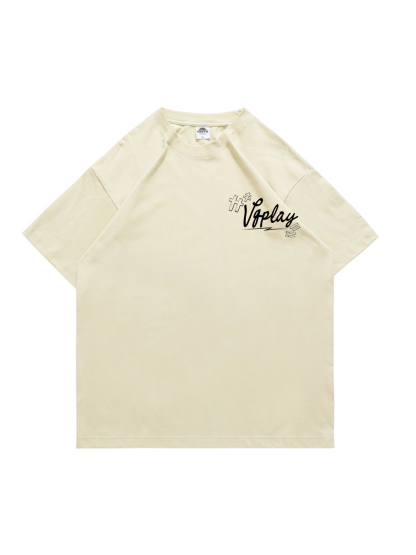 Comic Racing Printed Short-sleeved Cotton T-shirt