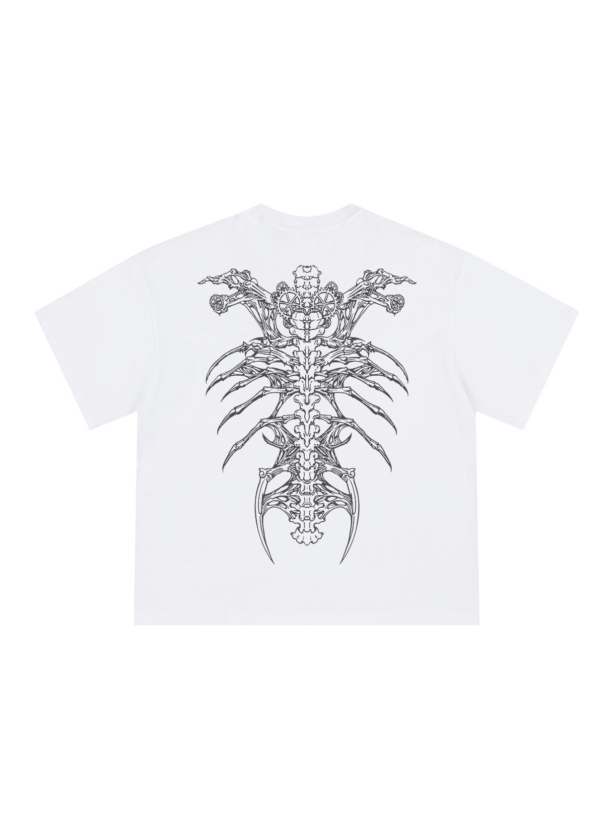 Insect Alien Loose Cropped Tops Short-sleeved Cotton T-shirt