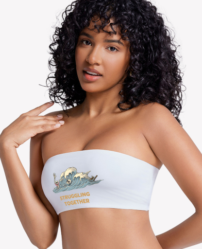 Struggling Together Printed Tube Top