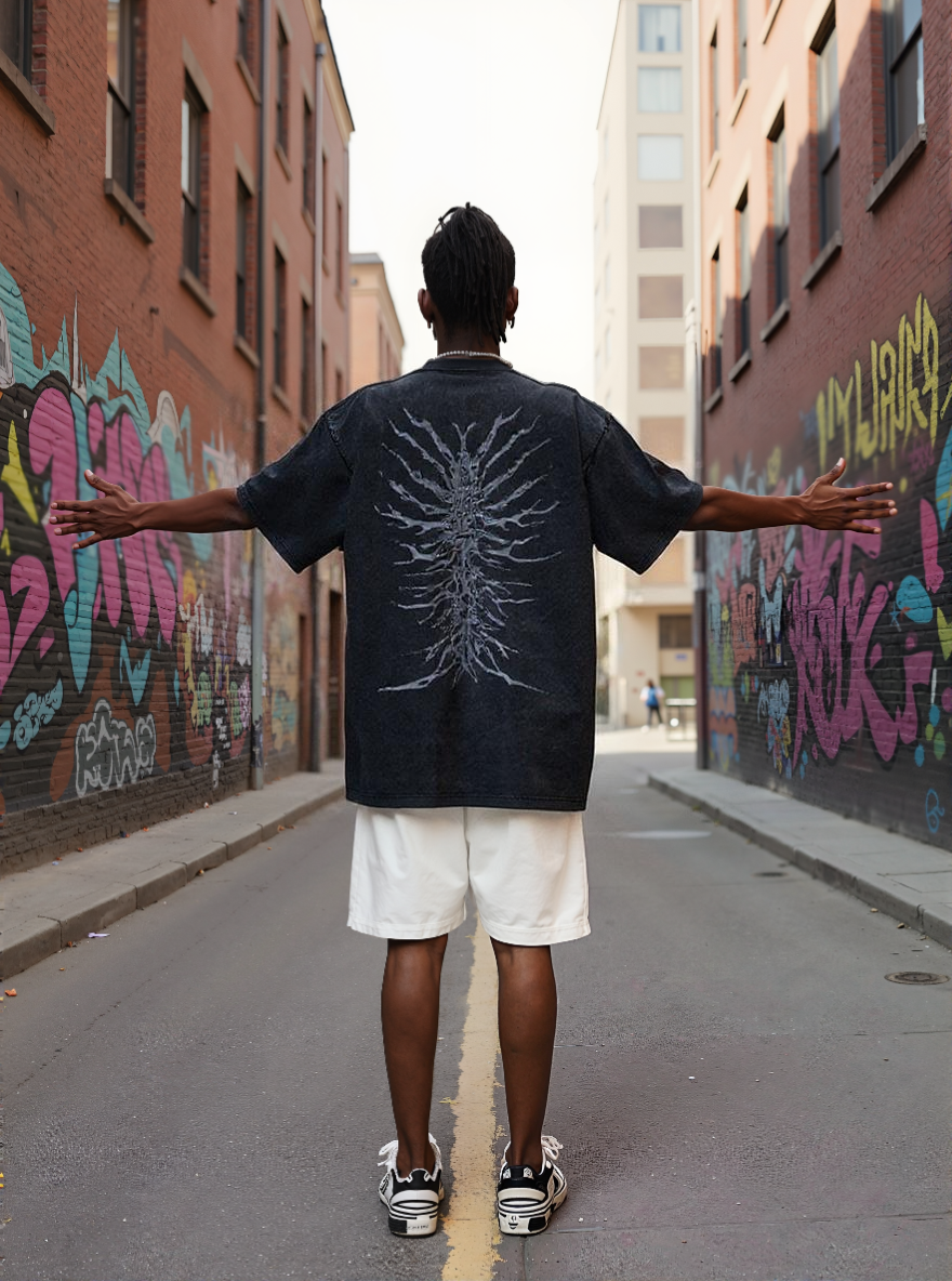 Dark Ghoul Printed Short-sleeved Cotton T-shirt