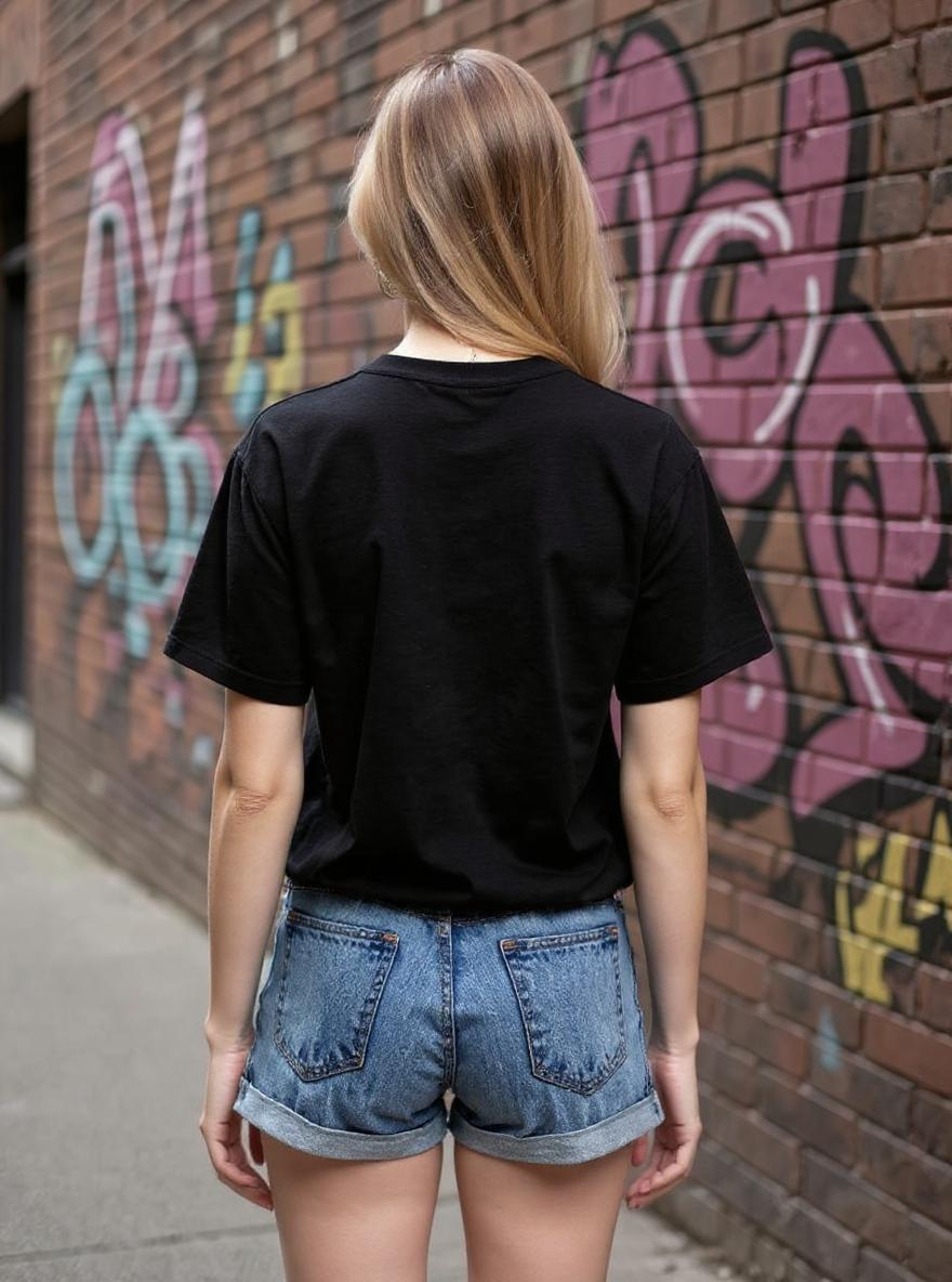 Skull and Roses Print Short-sleeved Couple T-shirt