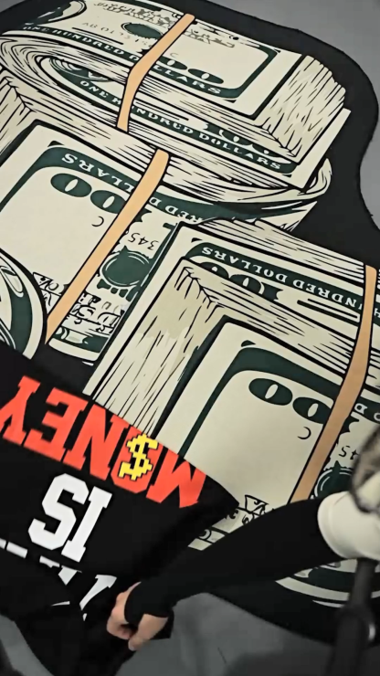 Luminous Doberman Print Street Loose Short Sleeve T-Shirt