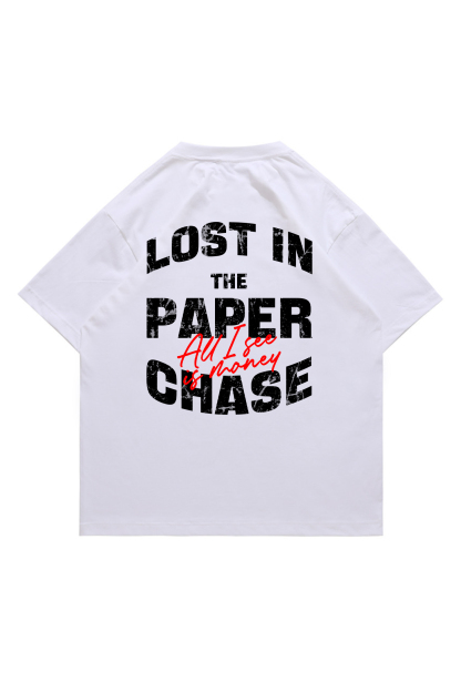 All I See Is Money Printed Short-sleeved Cotton T-shirt