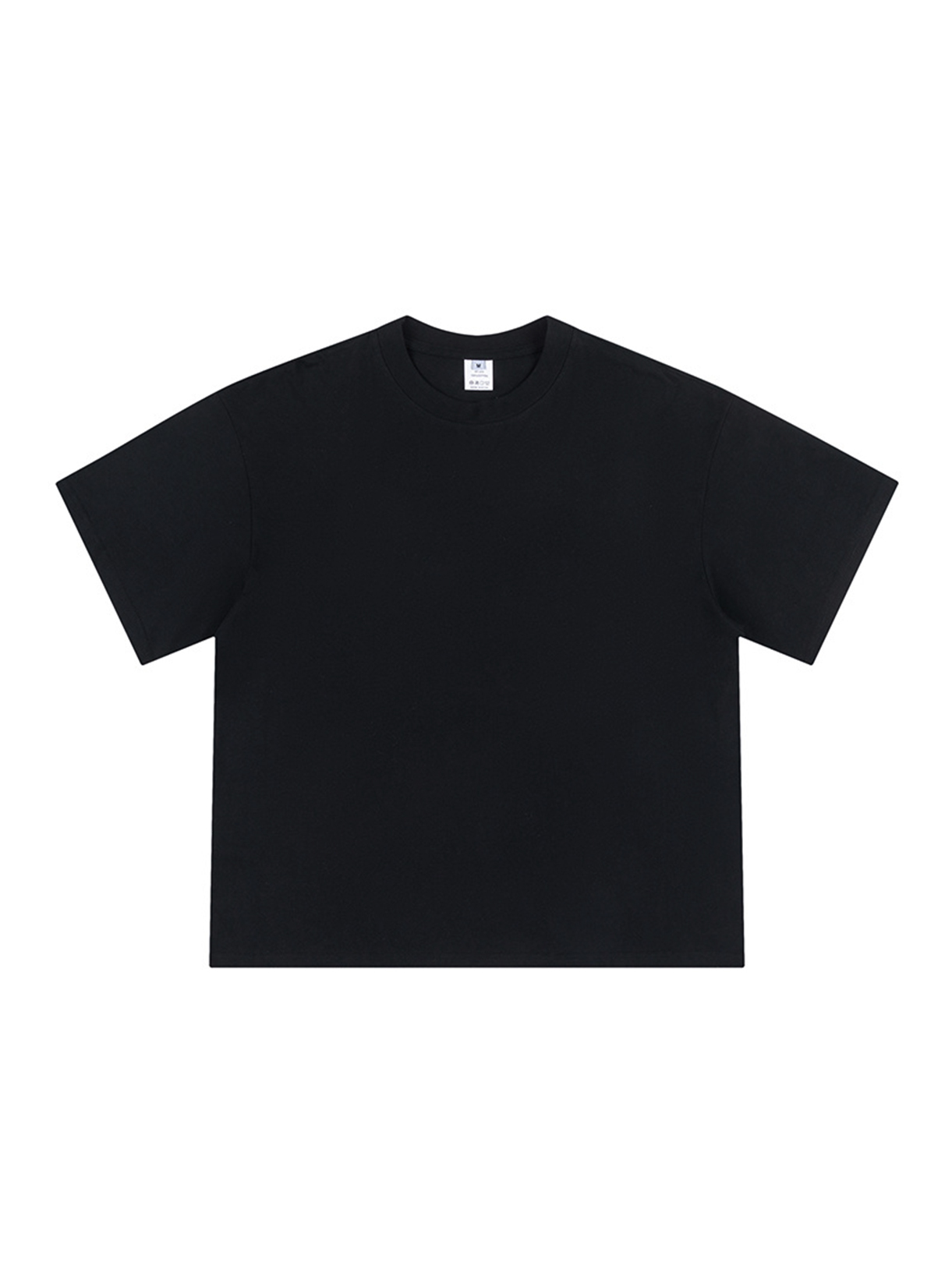 We Don't Play Printed Loose Cropped Tops Short-sleeved Cotton T-shirt