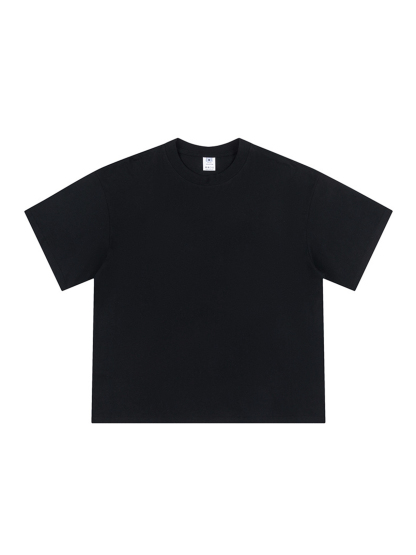 We Don't Play Printed Loose Cropped Tops Short-sleeved Cotton T-shirt