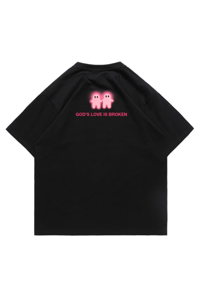 God's Love Is Broken Printed Short-sleeved Cotton T-shirt