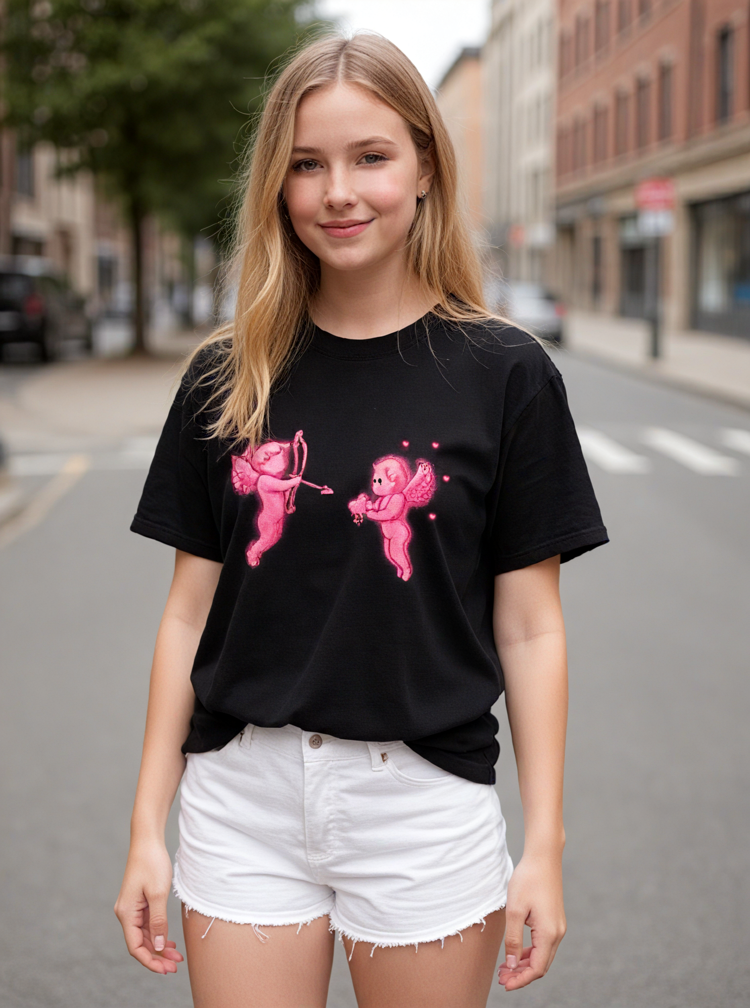 God’s Love Is Broken Printed Short-sleeved Cotton T-shirt