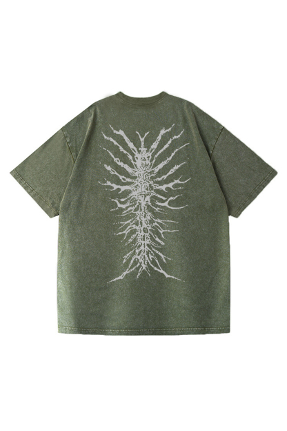 Dark Ghoul Printed Short-sleeved Cotton T-shirt