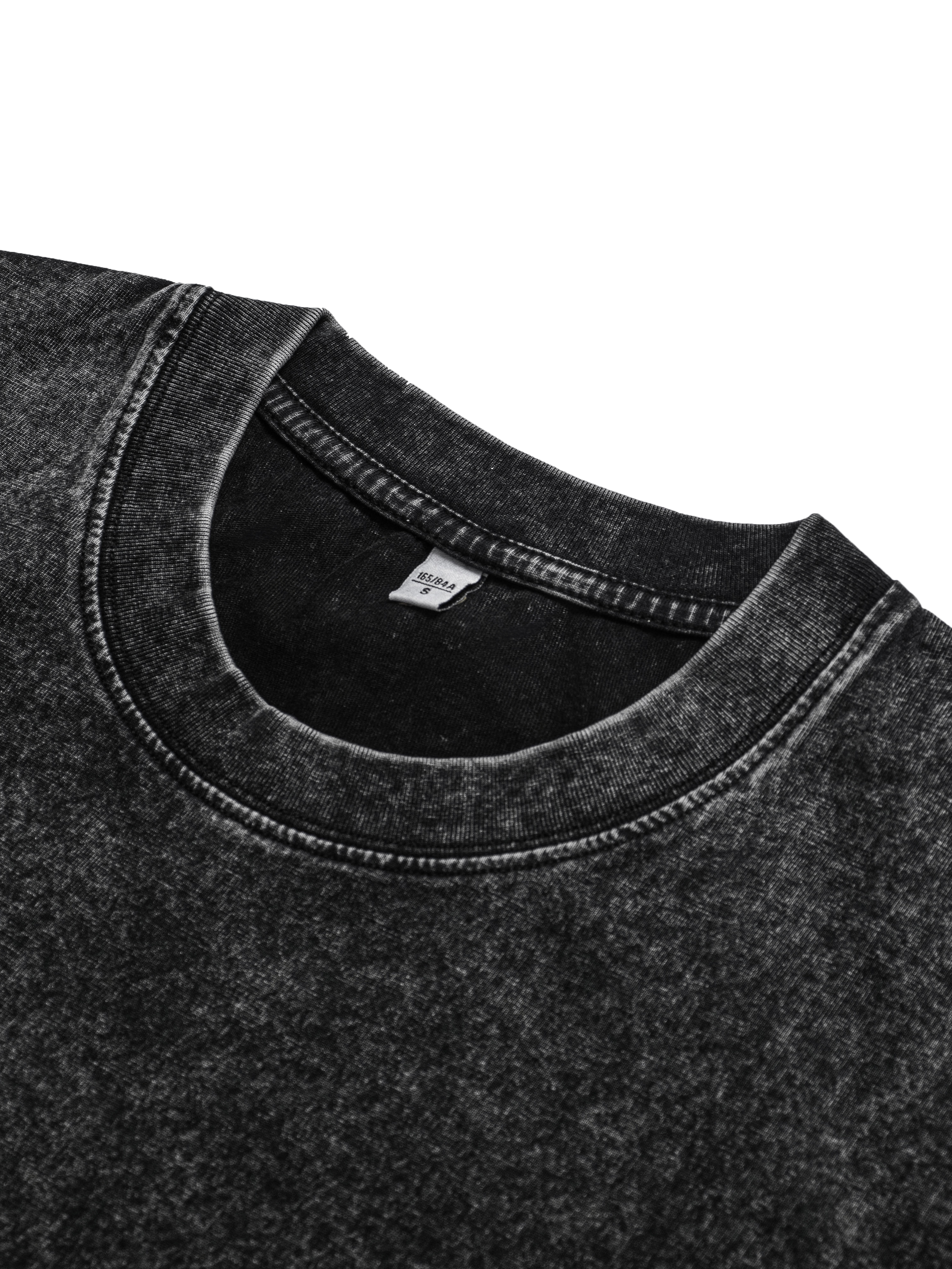 Panda Printed Short-sleeved Washed Cotton T-shirt