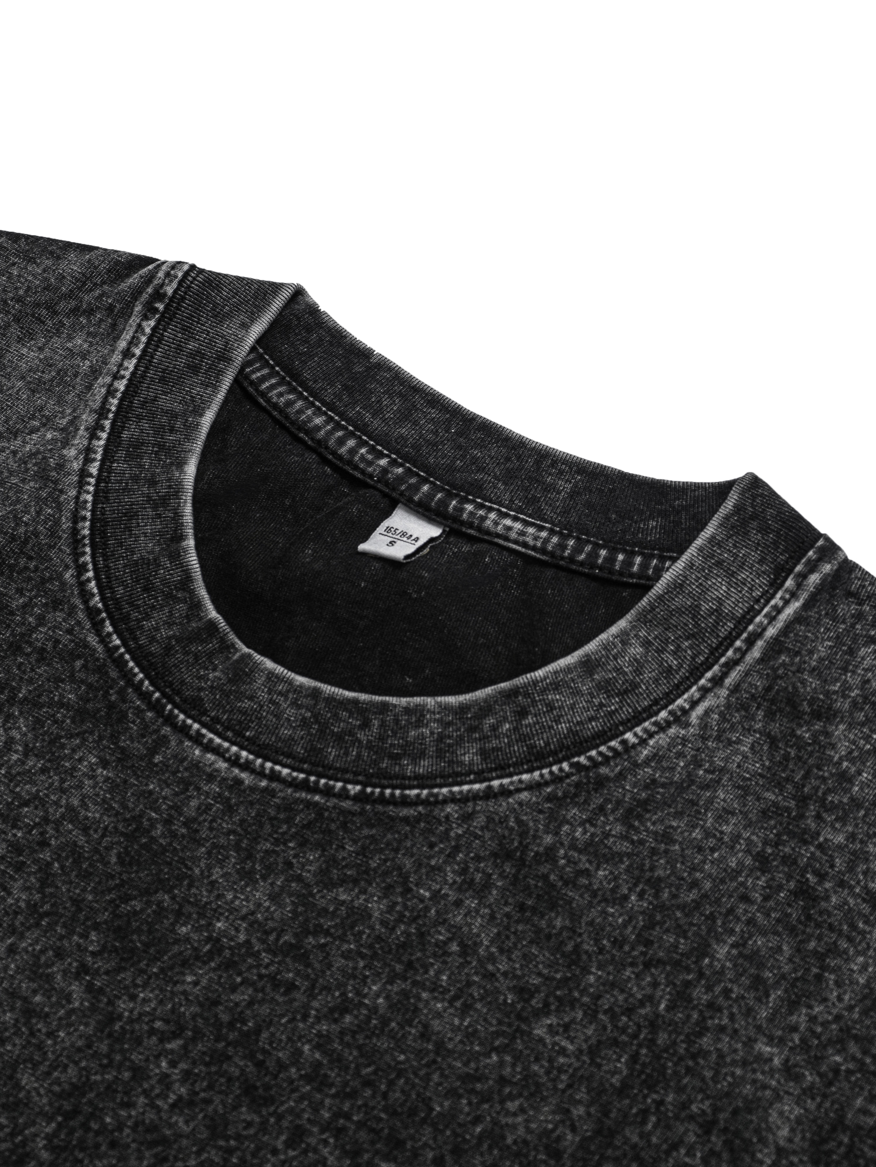 Panda Printed Short-sleeved Washed Cotton T-shirt