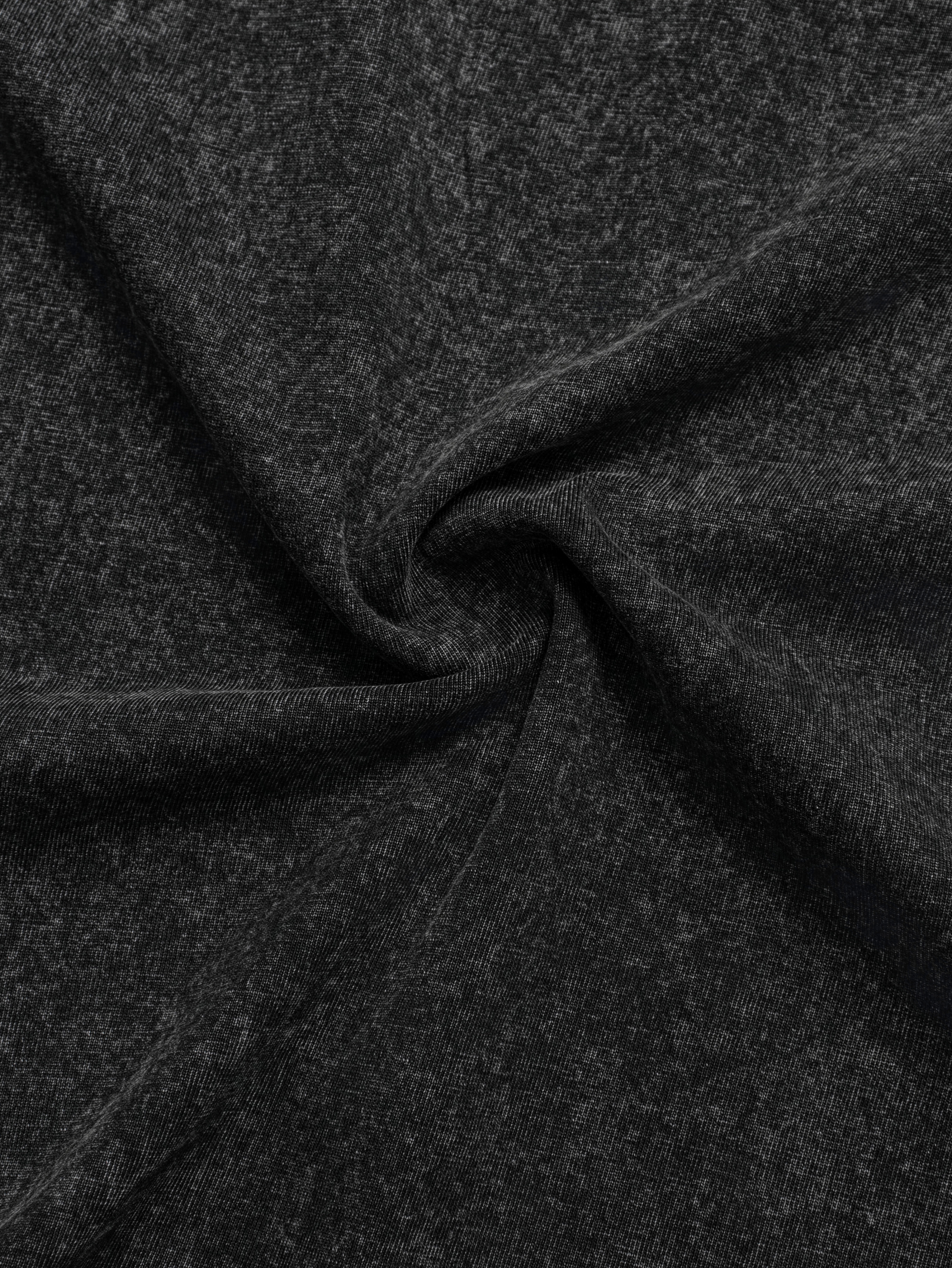 Panda Printed Short-sleeved Washed Cotton T-shirt