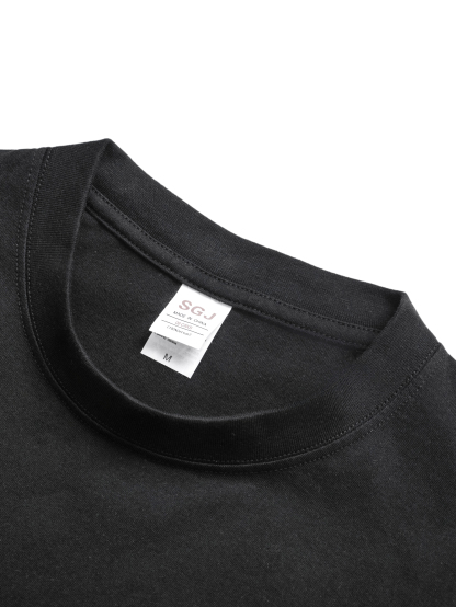 Skull Print Long-sleeved Cotton T-shirt