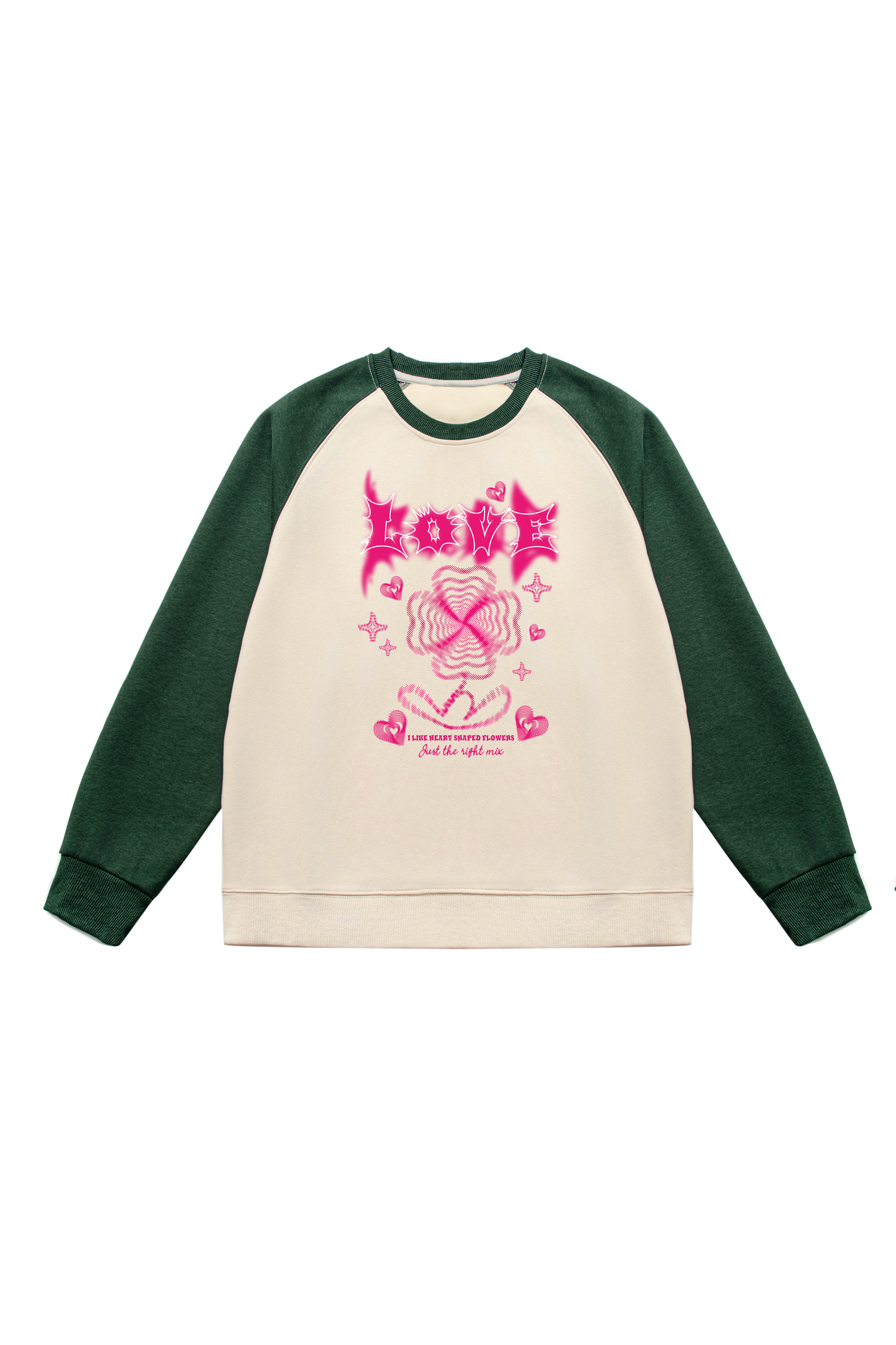 Love Print Long Sleeve Cotton T-Shirt