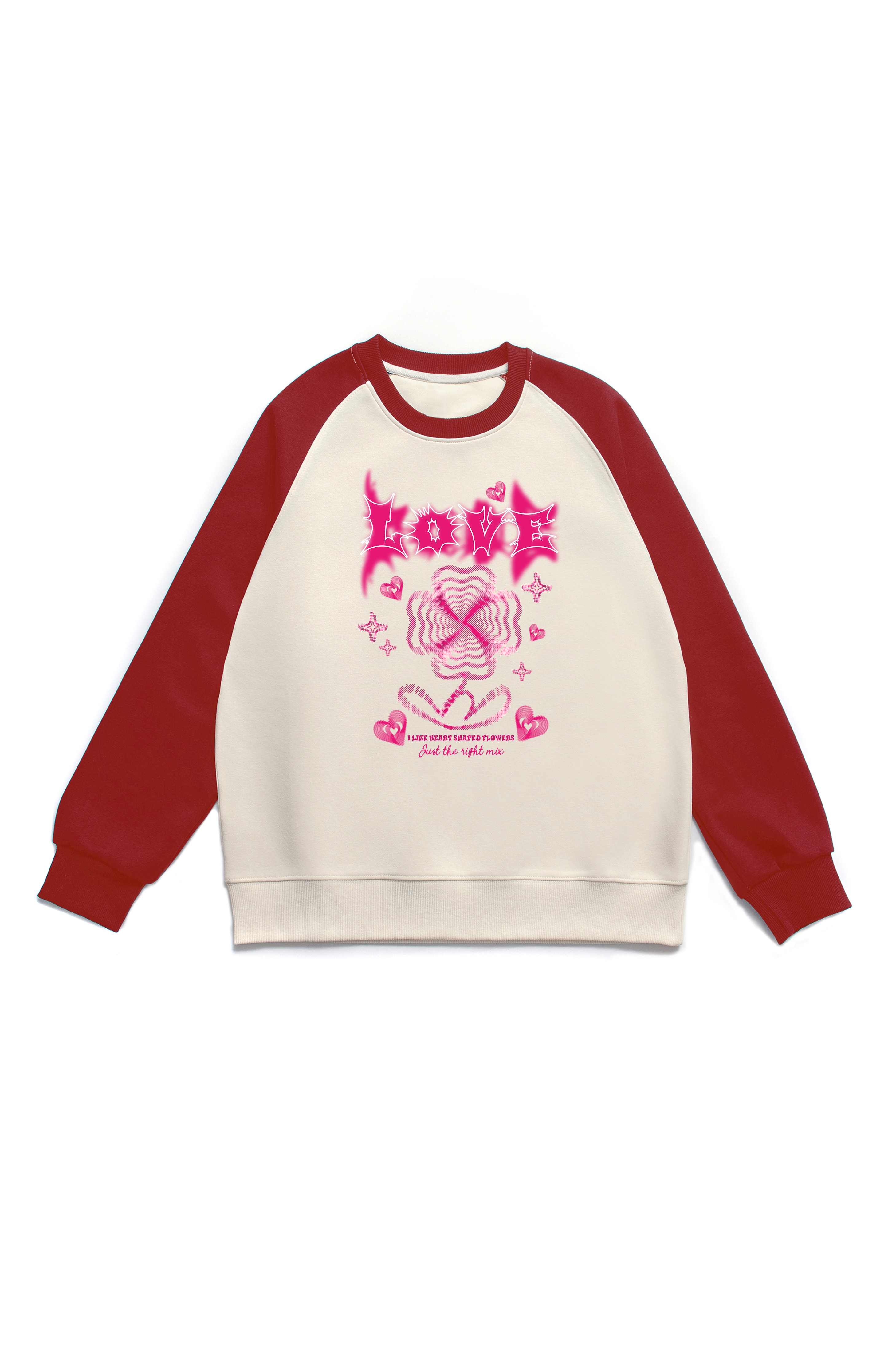 Love Print Long Sleeve Cotton T-Shirt