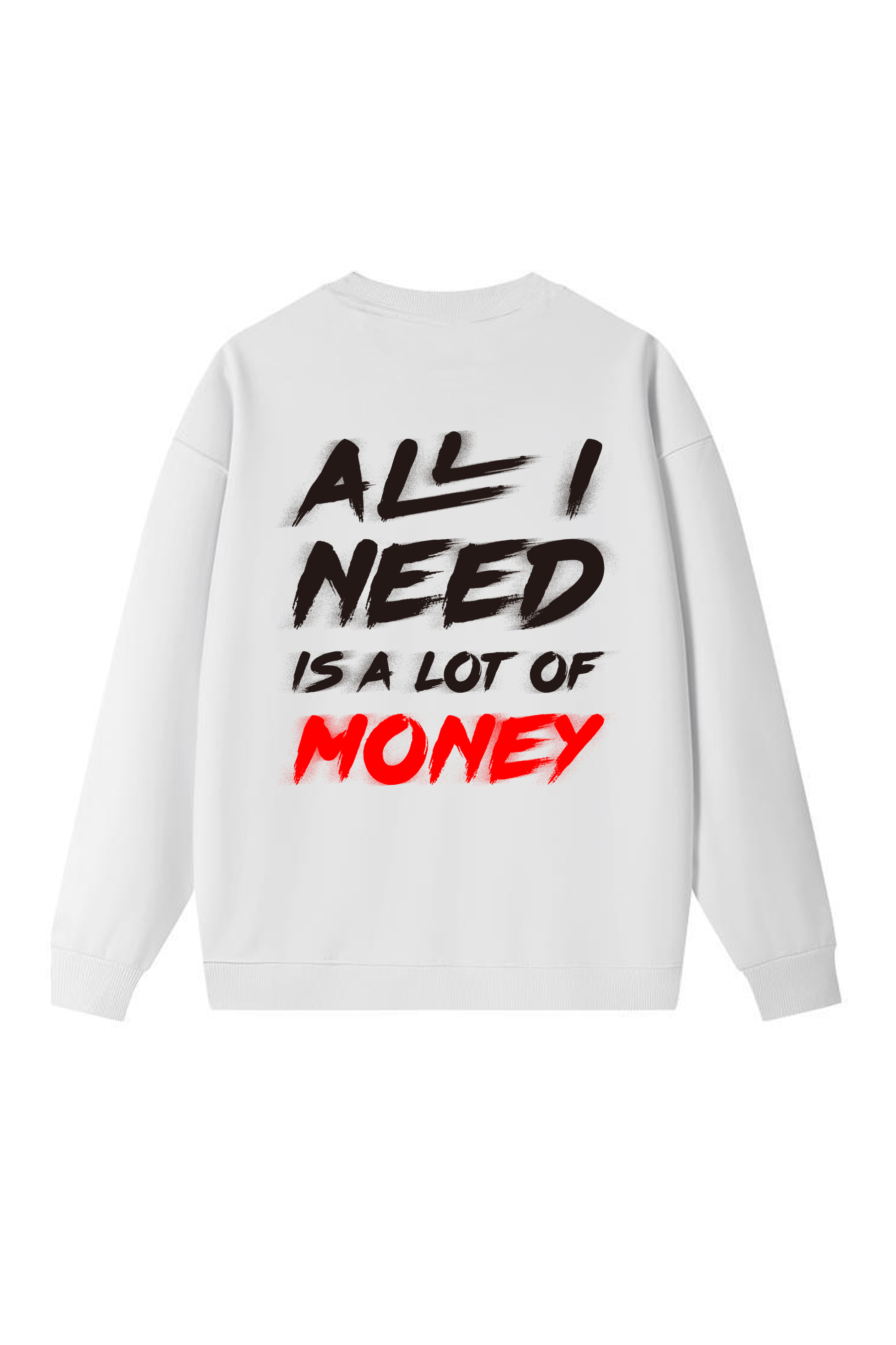 Protect The Bag Print Long-sleeved Cotton T-shirt