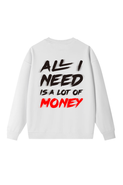 Protect The Bag Print Long-sleeved Cotton T-shirt