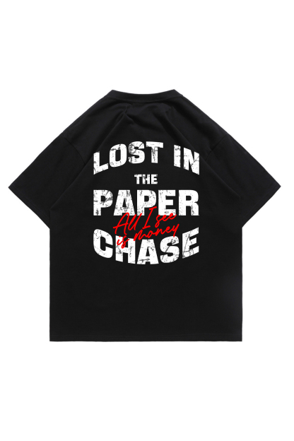 All I See Is Money Printed Short-sleeved Cotton T-shirt