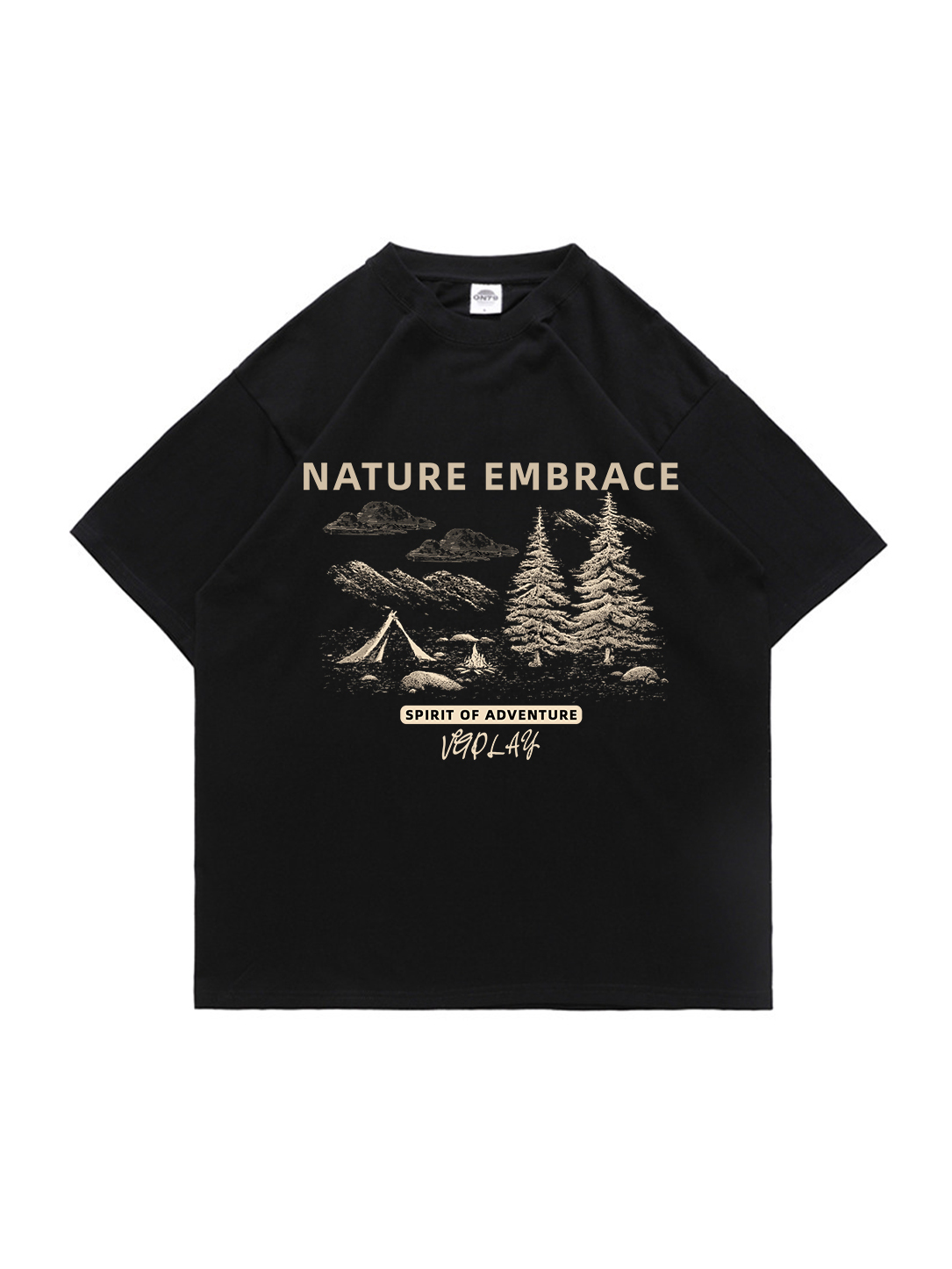 Nature Embrace Printed Short-sleeved Cotton T-shirt