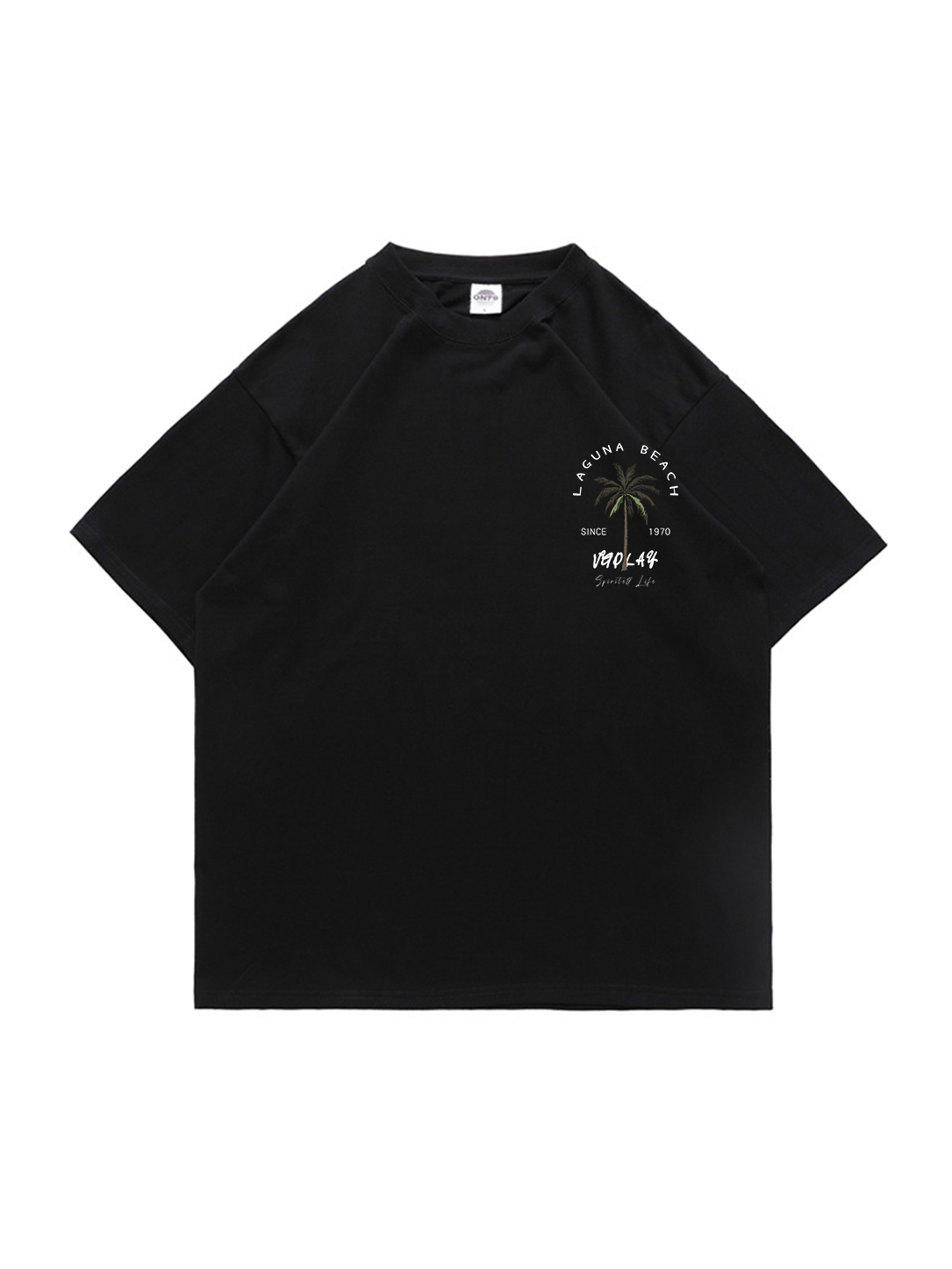 Laguna Beach Printed Short-sleeved Cotton T-shirt