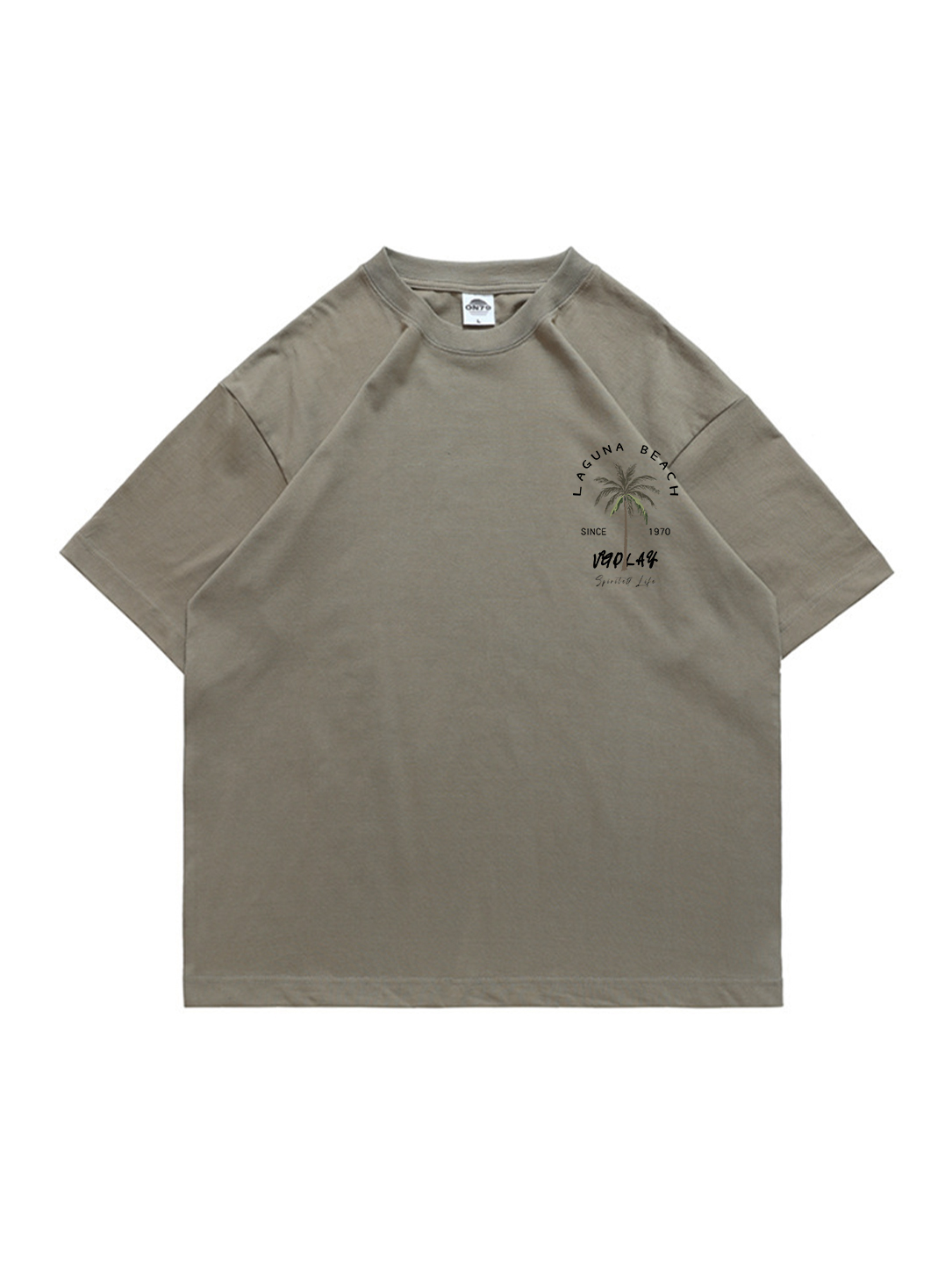 Laguna Beach Printed Short-sleeved Cotton T-shirt