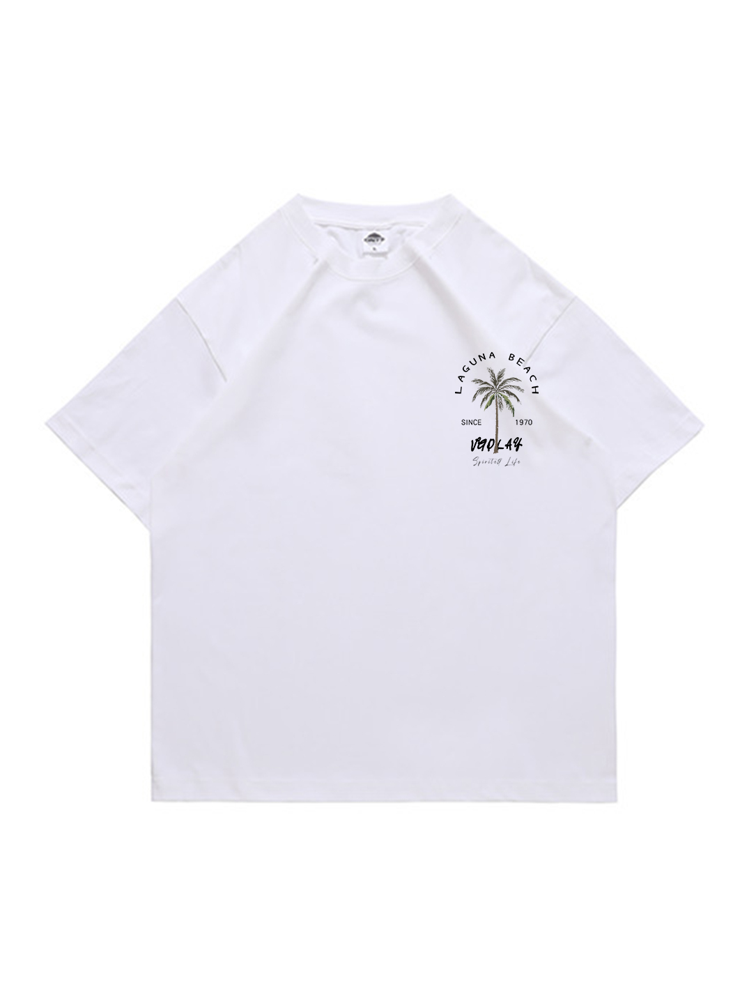 Laguna Beach Printed Short-sleeved Cotton T-shirt