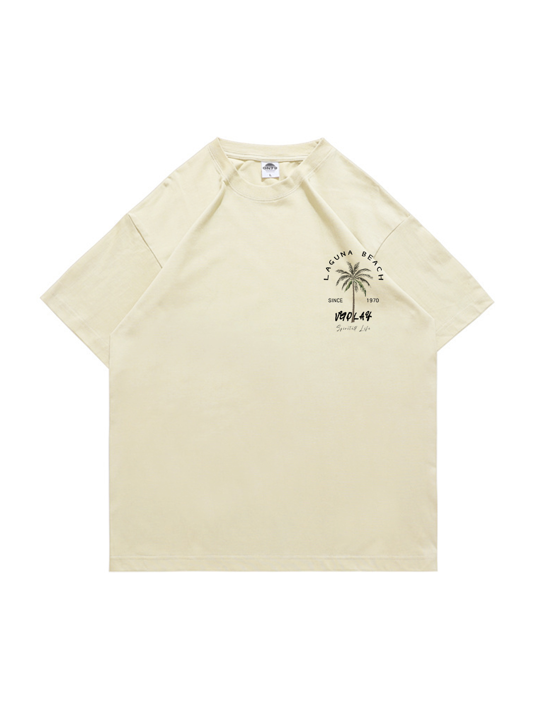 Laguna Beach Printed Short-sleeved Cotton T-shirt