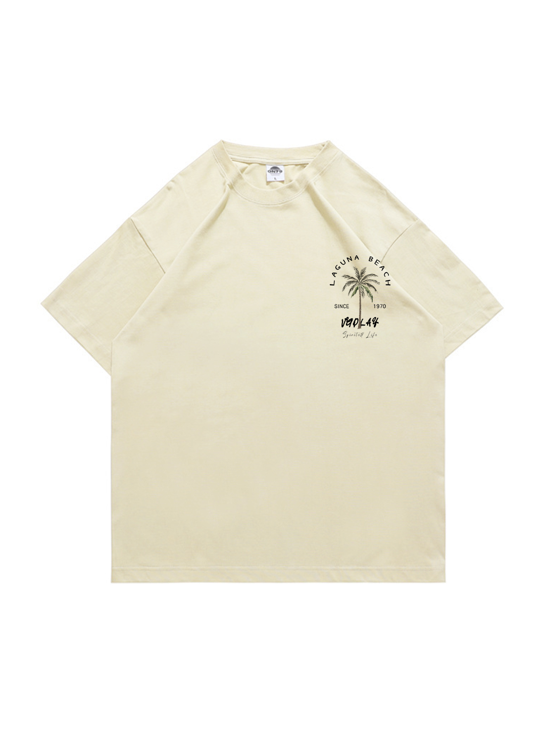 Laguna Beach Printed Short-sleeved Cotton T-shirt