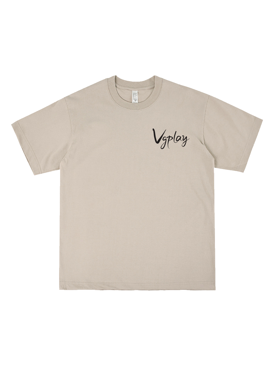 Vgplay Island Printed Short-sleeved Cotton T-shirt