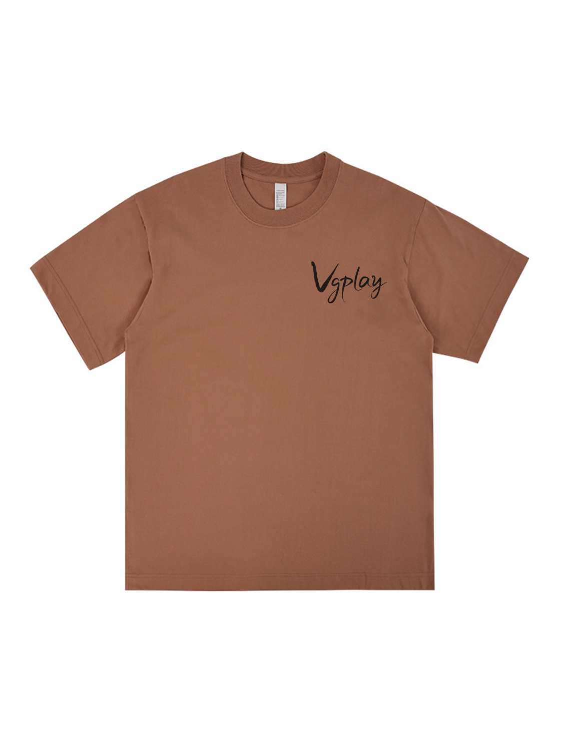 Vgplay Island Printed Short-sleeved Cotton T-shirt